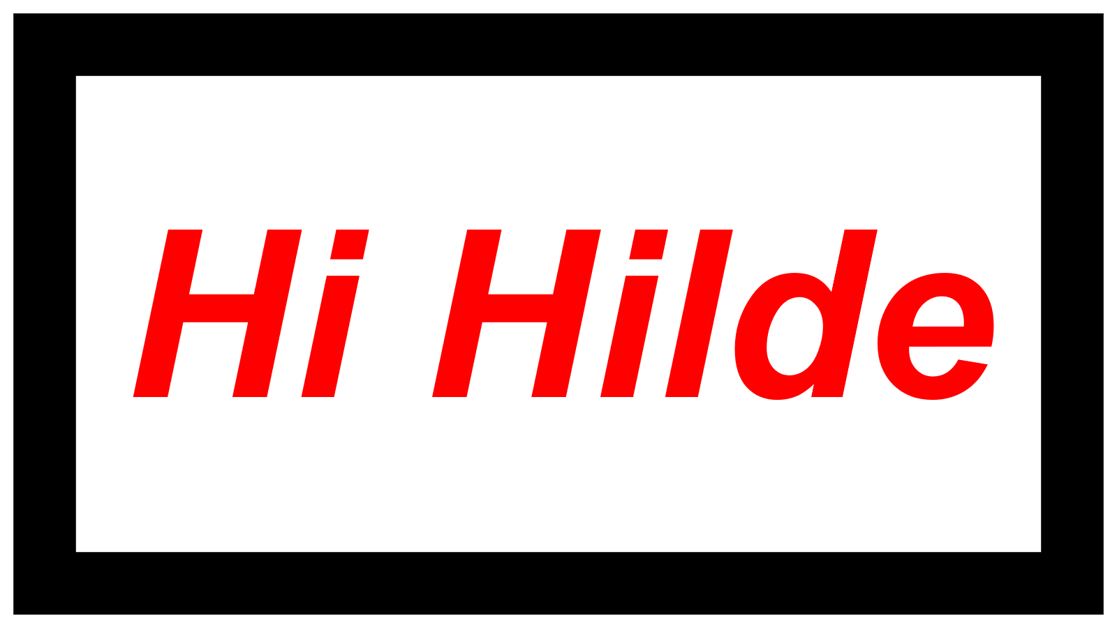 Hi Hilde