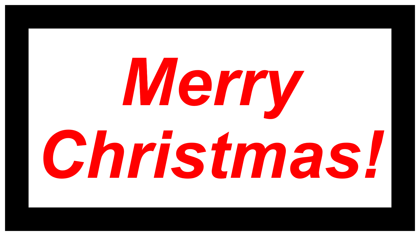 Merry Christmas!